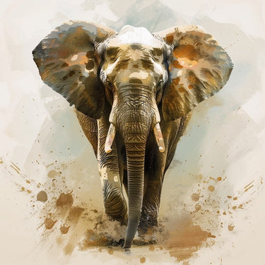Modern Elephant Canvas